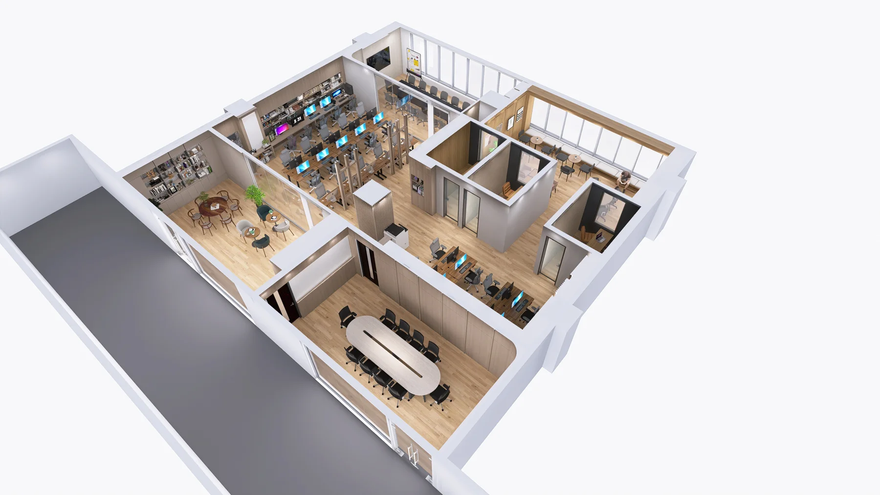 Chamchuri Square — ภาพจำลองงานออกแบบ 3 มิติ มุมมอง 3